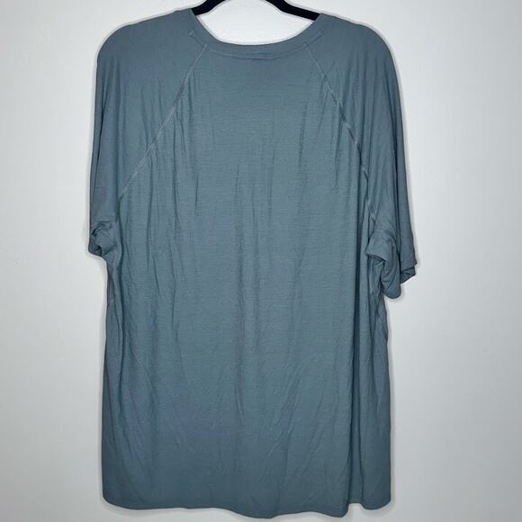 Patagonia Mens Size XXL Green Capaline Cool Trail Short Sleeve Pullover Shirt - Picture 4 of 7